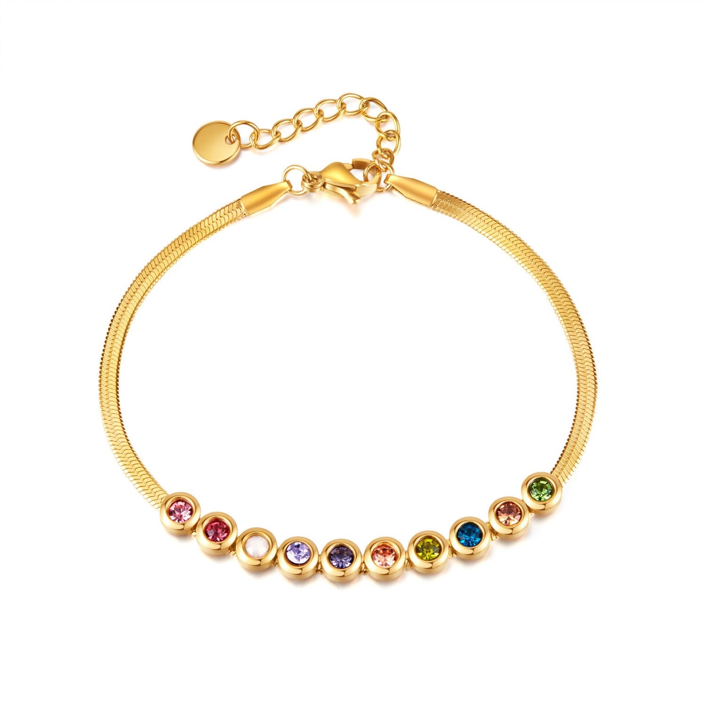 Tourmaline + Zircon Bracelet set Wander + Pray