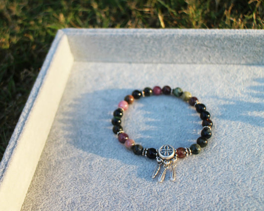 Dreamcatcher Tourmaline Bracelet Wander + Pray