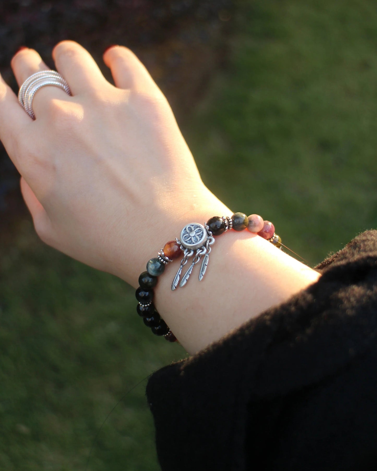 Dreamcatcher Tourmaline Bracelet Wander + Pray