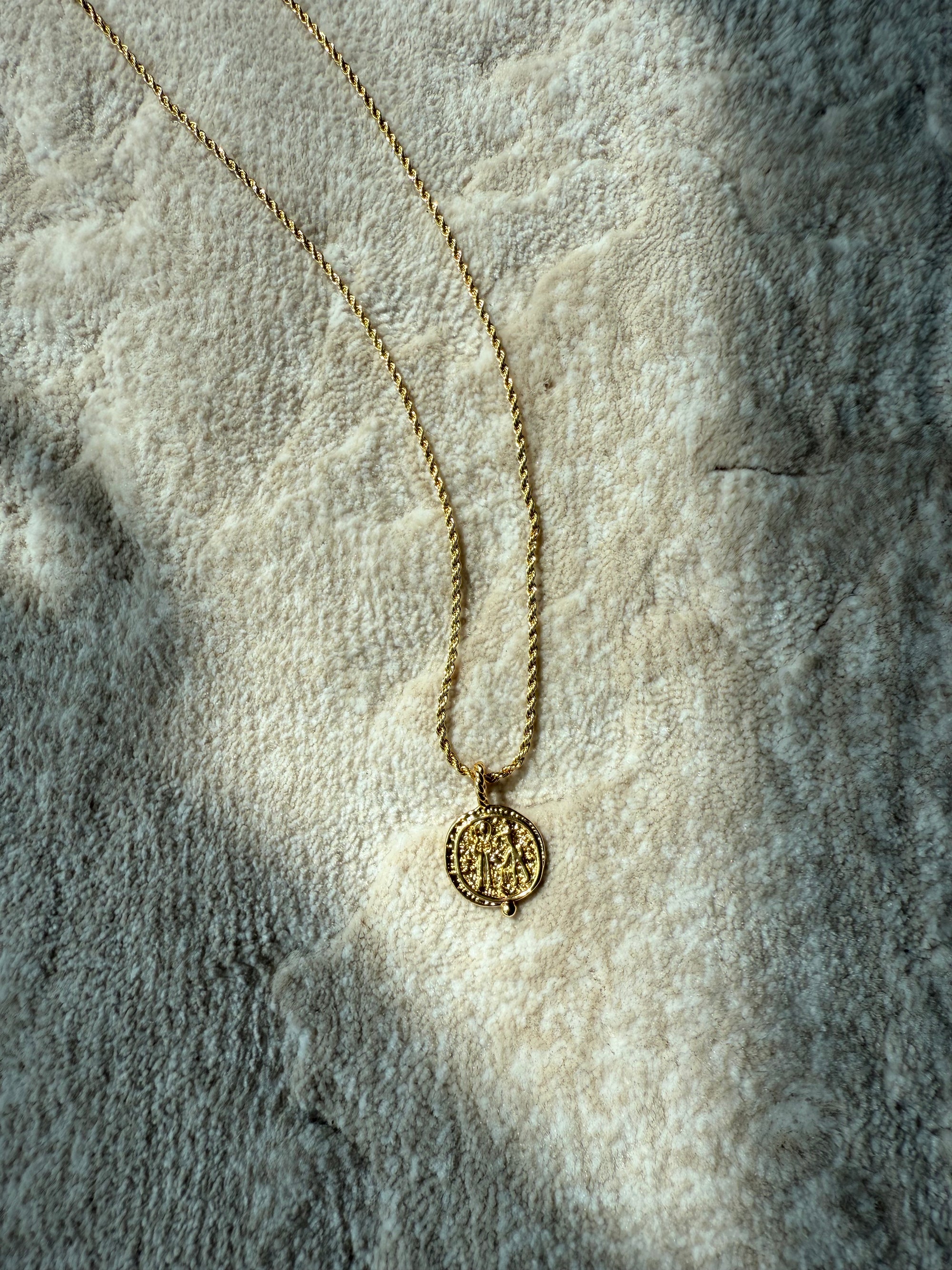 Egyptian Coin Necklace Wander + Pray