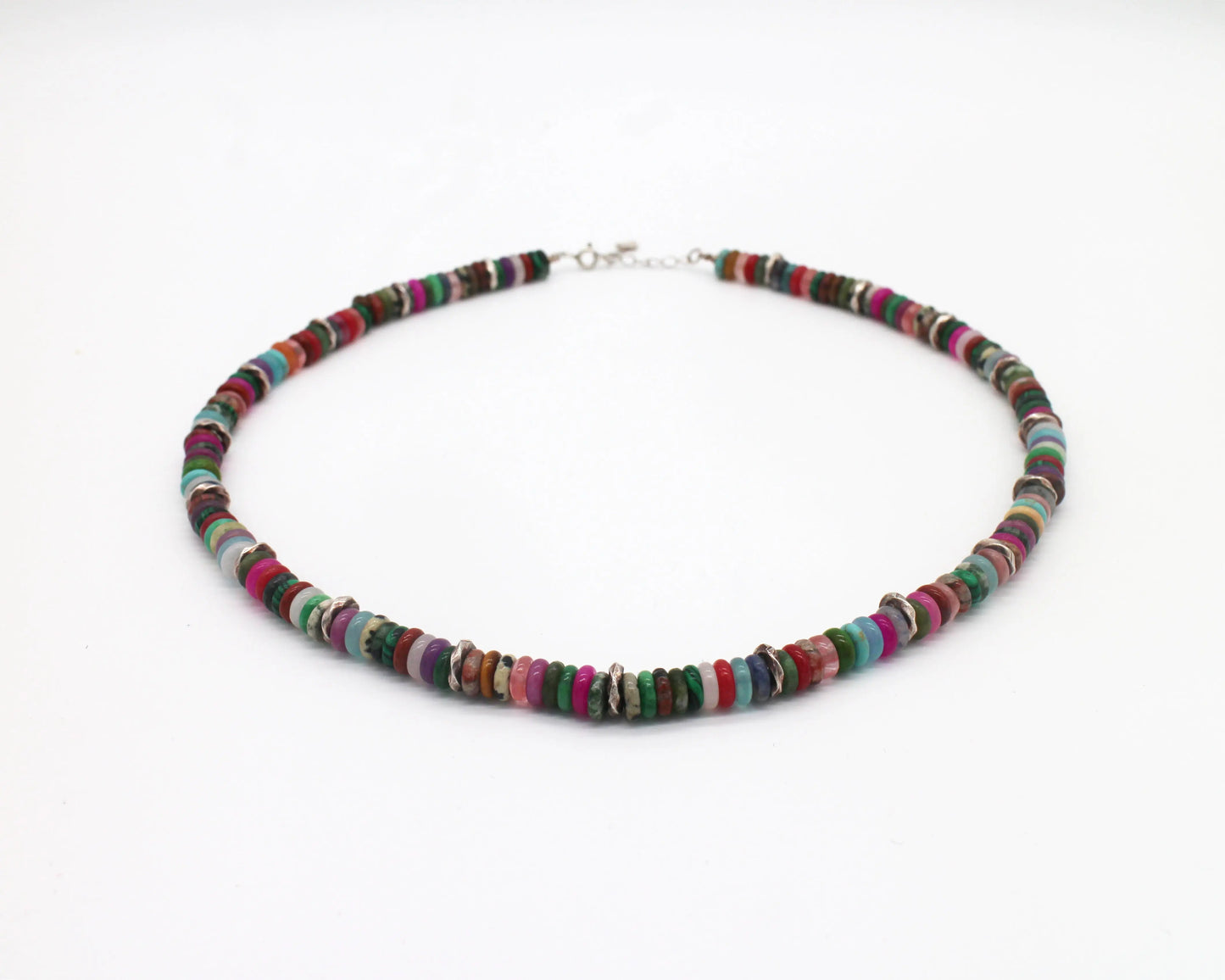 Natural stone mix beaded necklace Wander + Pray