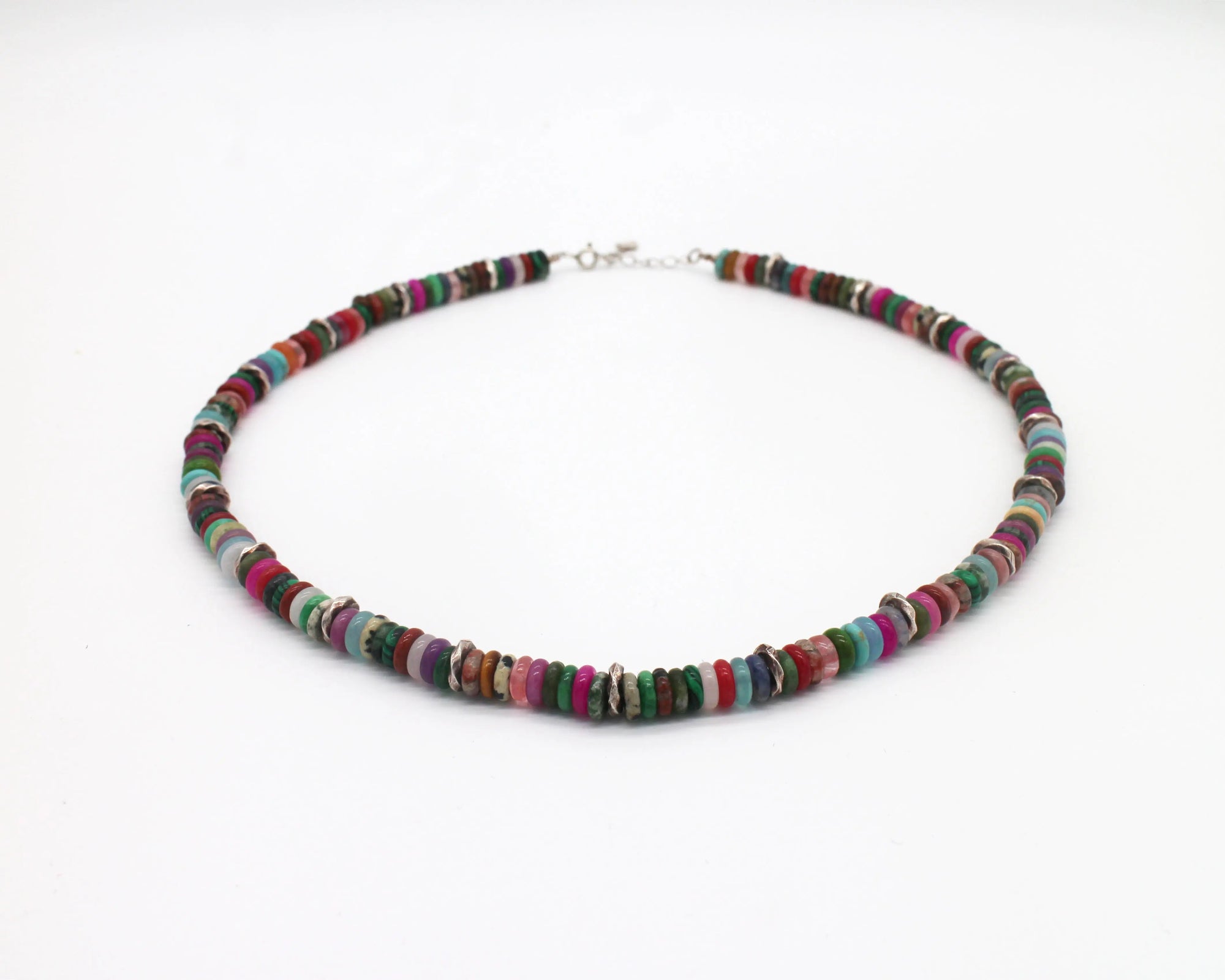 Natural stone mix beaded necklace Wander + Pray