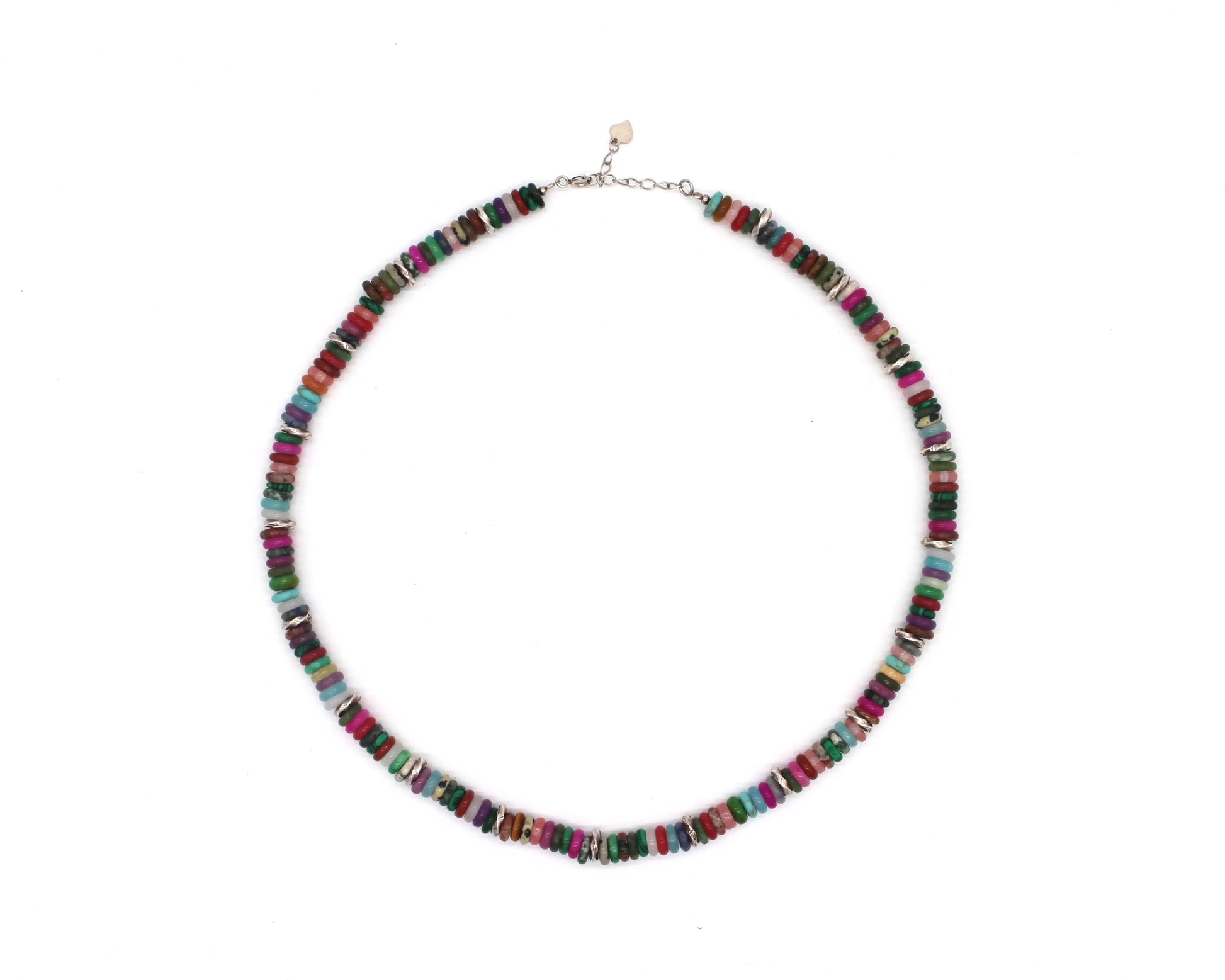 Natural stone mix beaded necklace Wander + Pray