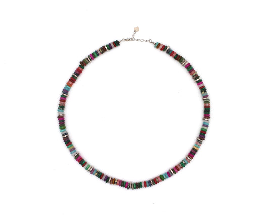 Natural stone mix beaded necklace Wander + Pray