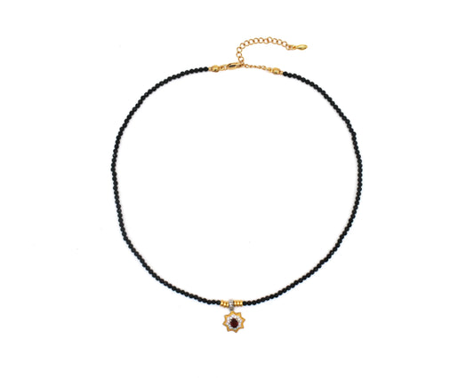 Celestial Star Garnet Necklace Wander + Pray