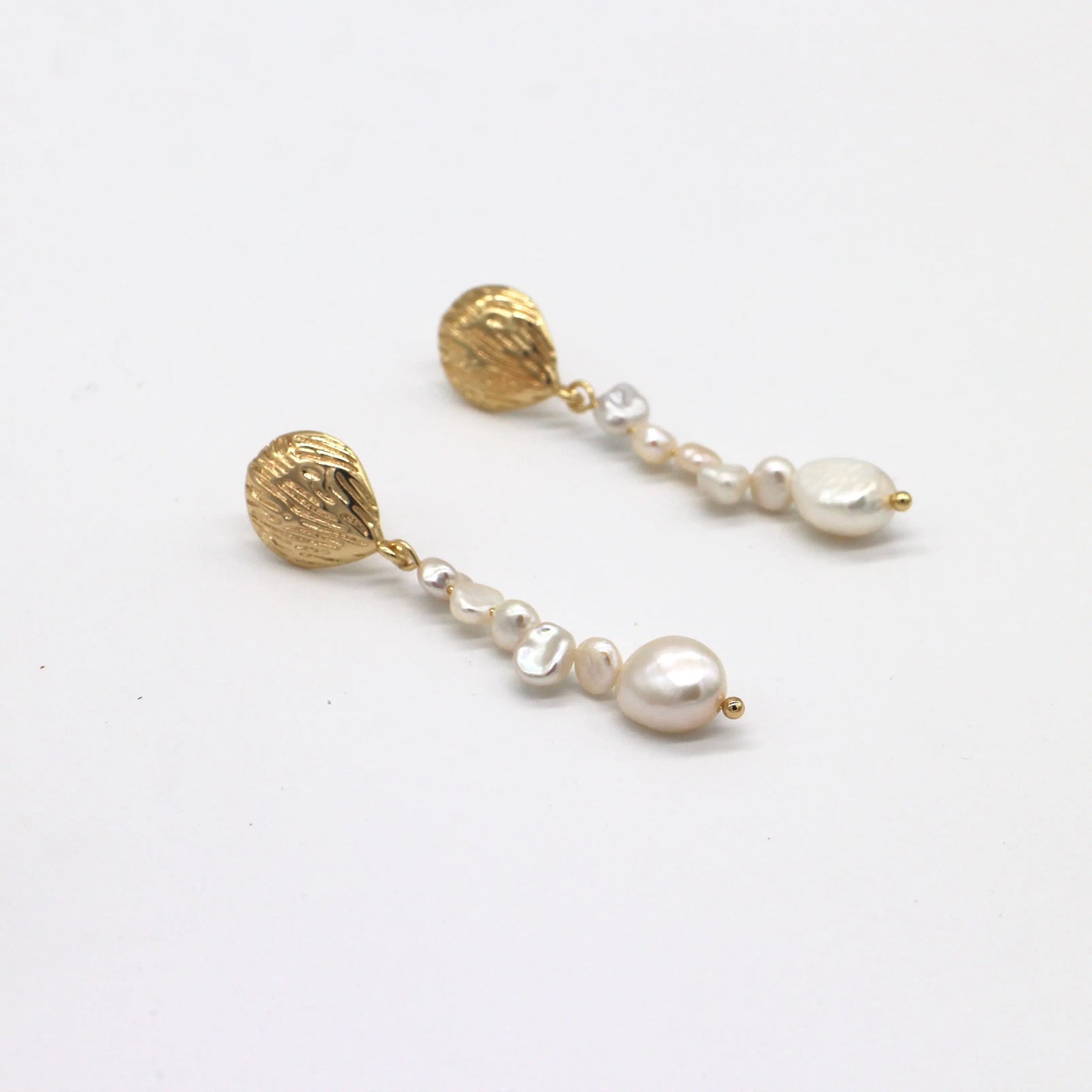 Baroque Natural Pearl Chain Earring Wander + Pray