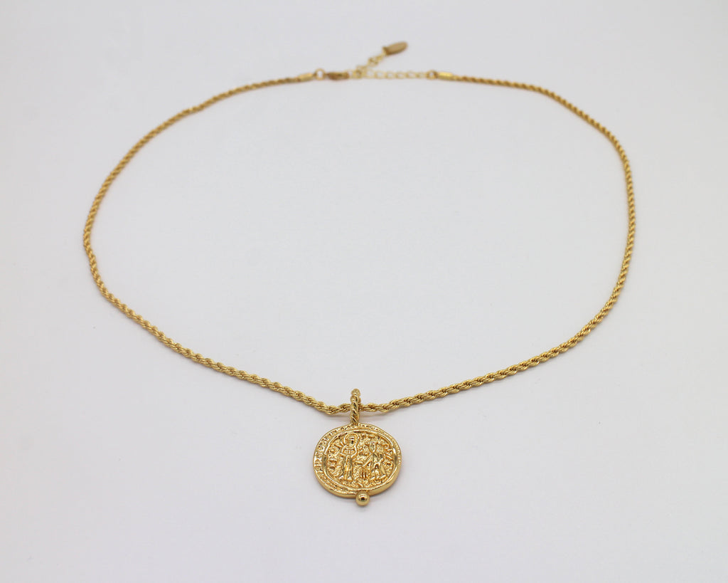 Egyptian Coin Necklace Wander + Pray
