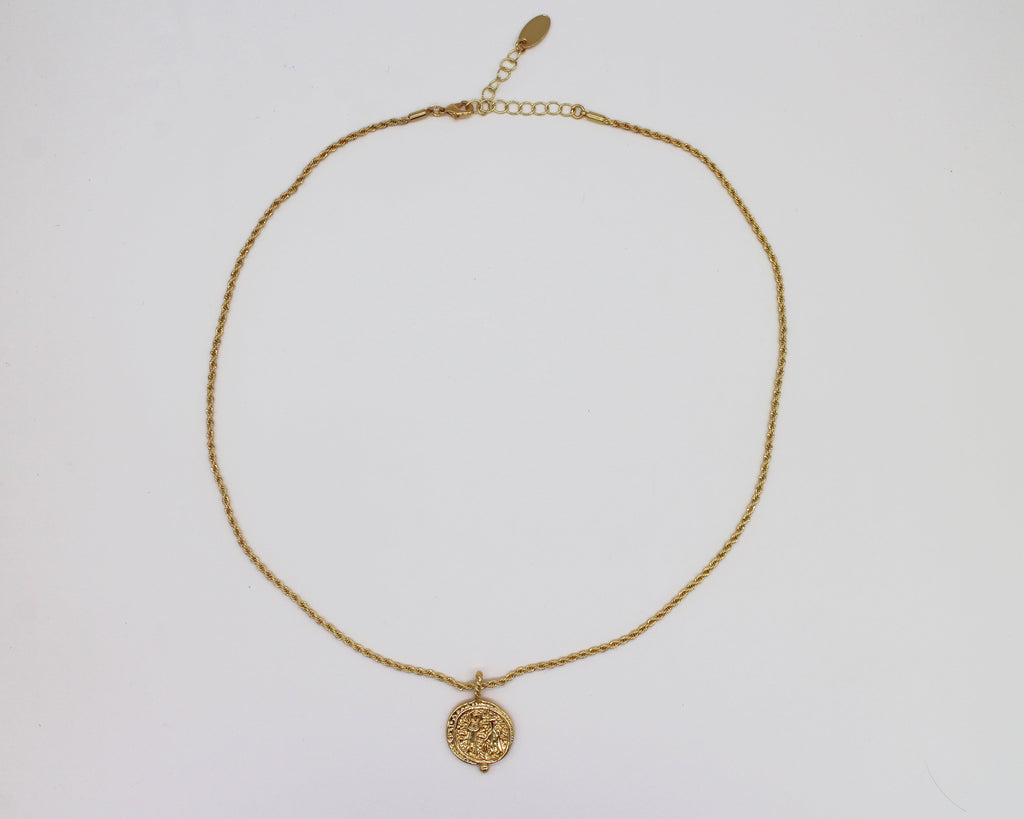 Egyptian Coin Necklace Wander + Pray