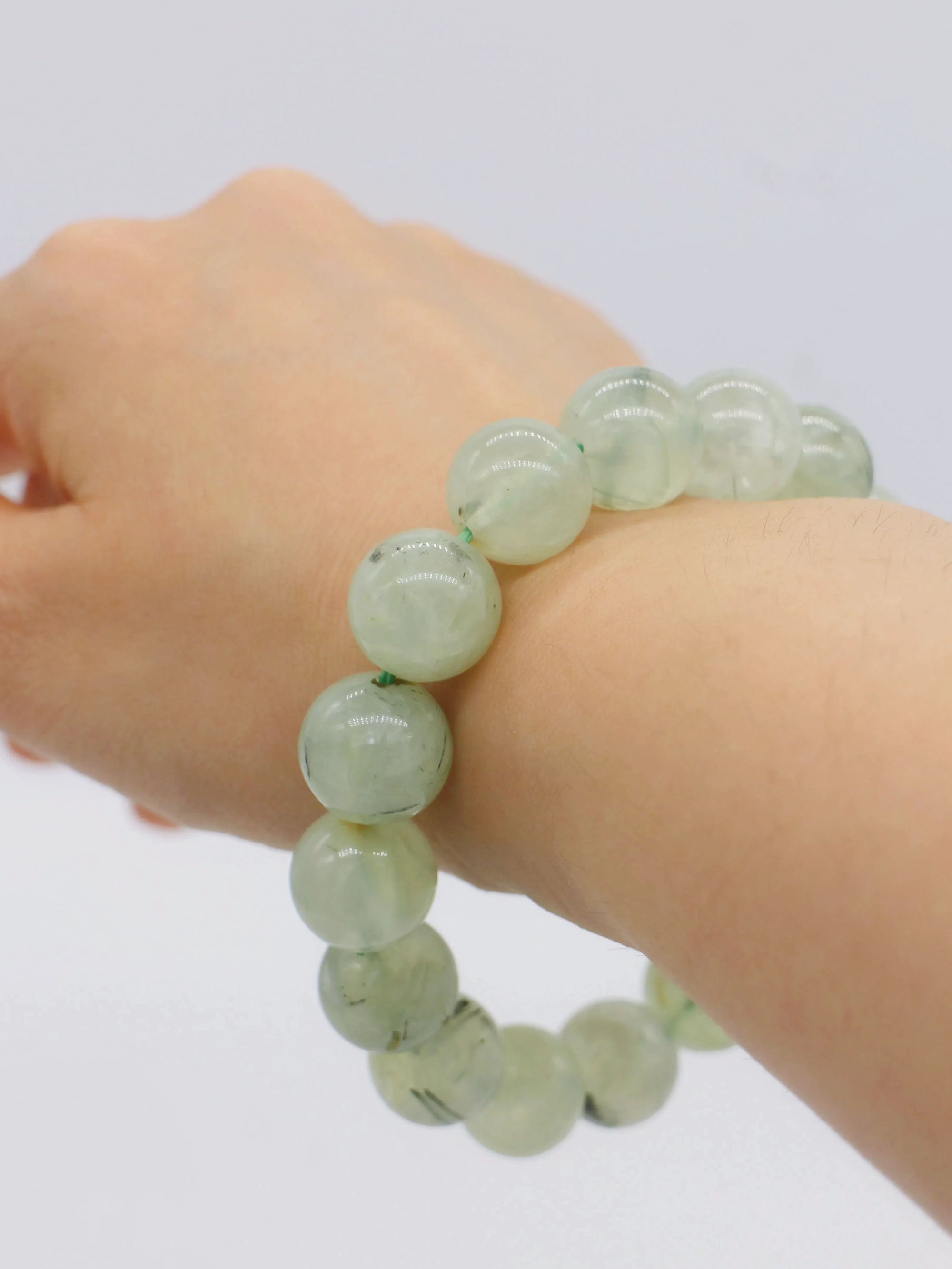 Prehnite Beads Bracelet Wander + Pray