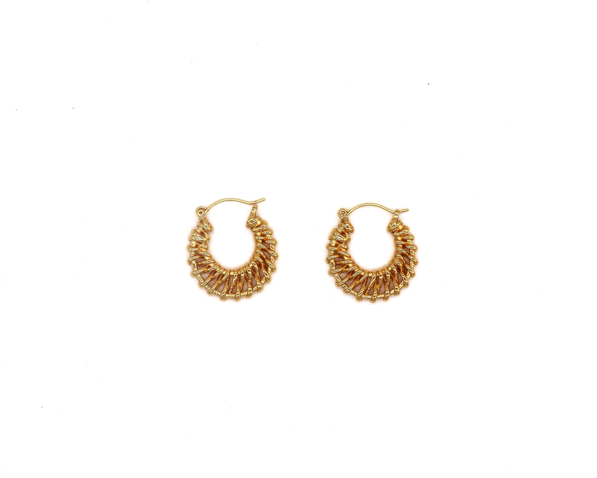 Woven Hoop Earrings Wander + Pray