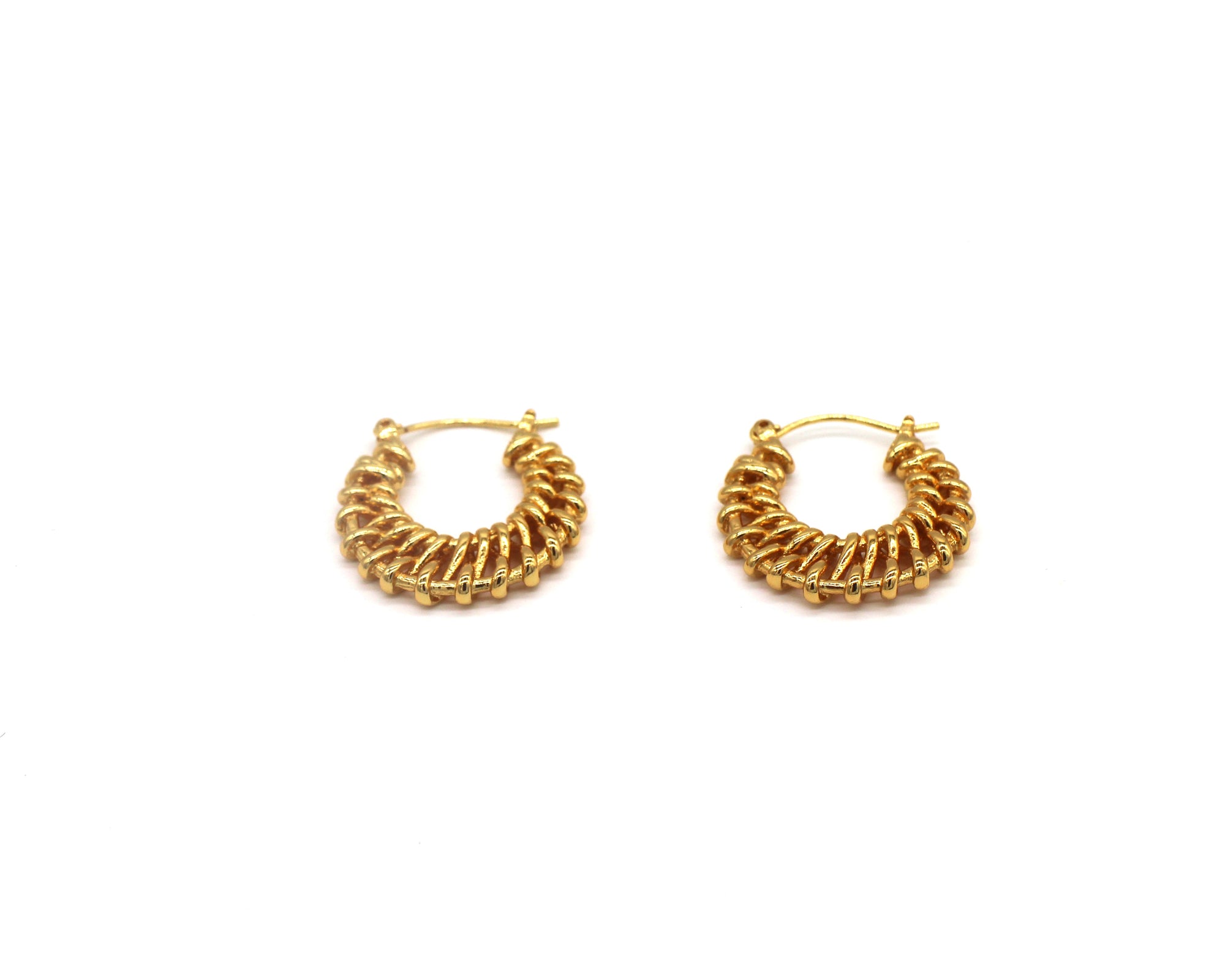 Woven Hoop Earrings Wander + Pray