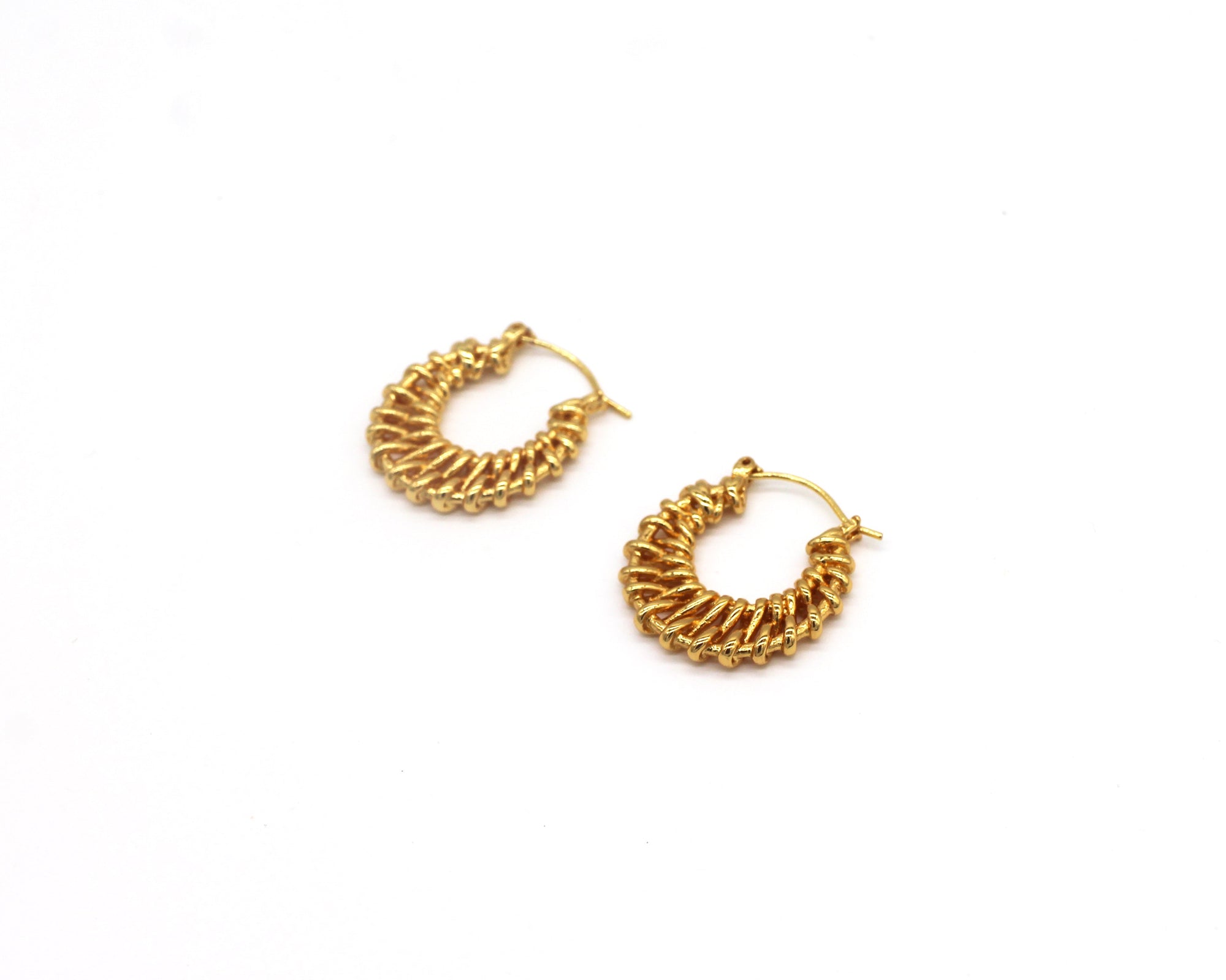 Woven Hoop Earrings Wander + Pray